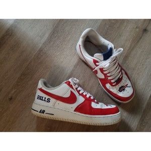 Buffalo Bills hand painted custom Nike AF1s, womens 9